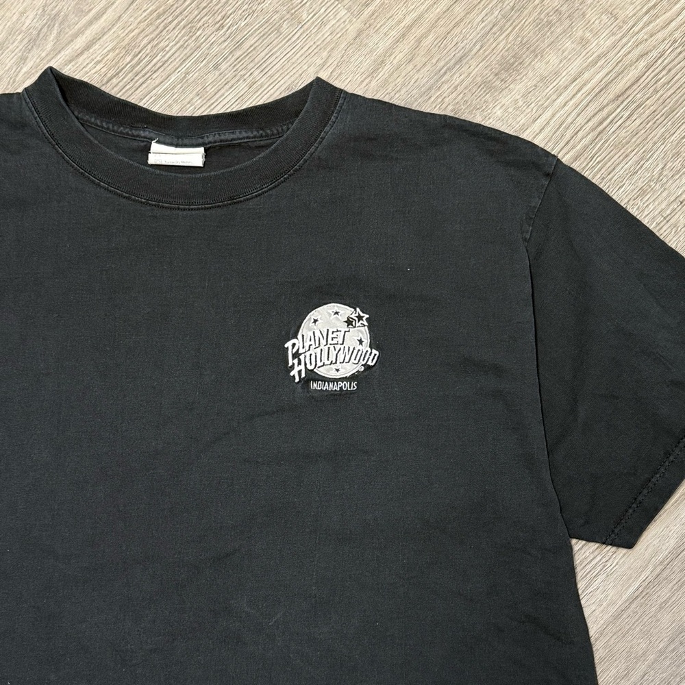 Vintage 1991 Planet Hollywood Indianapolis T-Shirt Mens XL‎ Black Made in USA
